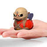 Eddie The Trooper Mini TUBBZ figure displayed in the palm of a hand.