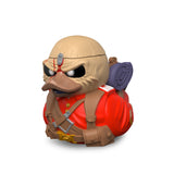 Close-up of Eddie The Trooper Mini TUBBZ duck figure front angle.