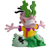 Front view of Eddy Ed Edd n Eddy Youtooz vinyl figure with dollar sign eyes and piles of cash