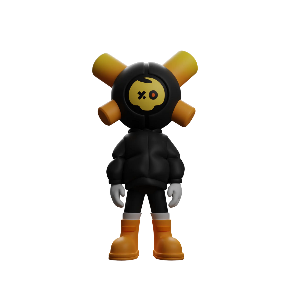 Black Skully - EQSO Initial Series Art Toy by PopTerror
