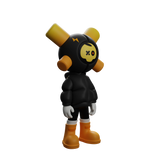 Black Skully - EQSO Initial Series Art Toy by PopTerror