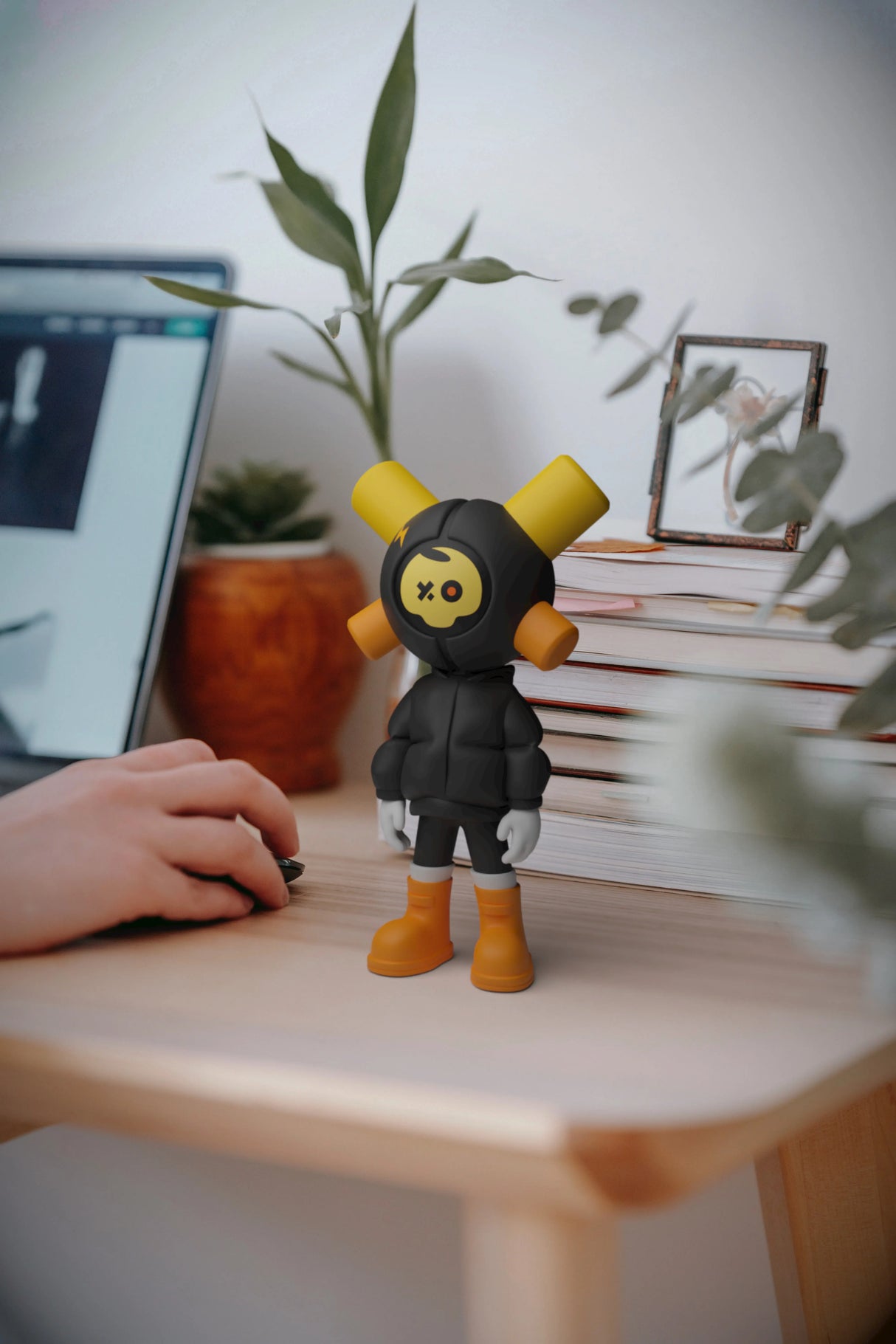 Black Skully - EQSO Initial Series Art Toy by PopTerror