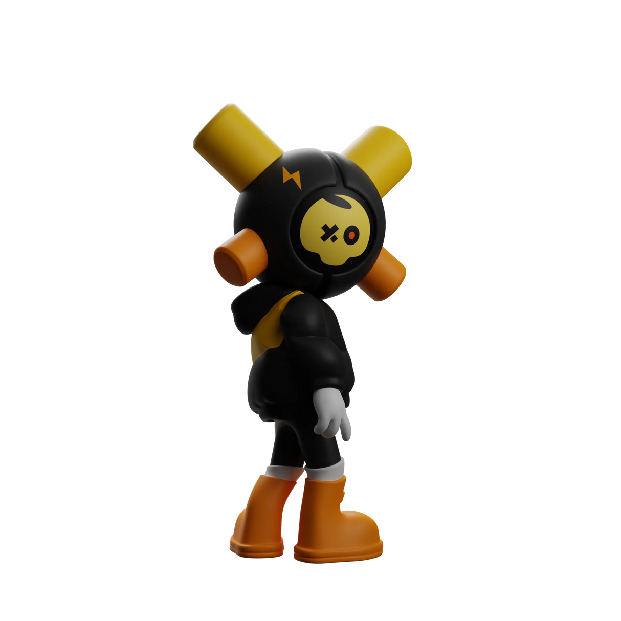 Black Skully - EQSO Initial Series Art Toy by PopTerror