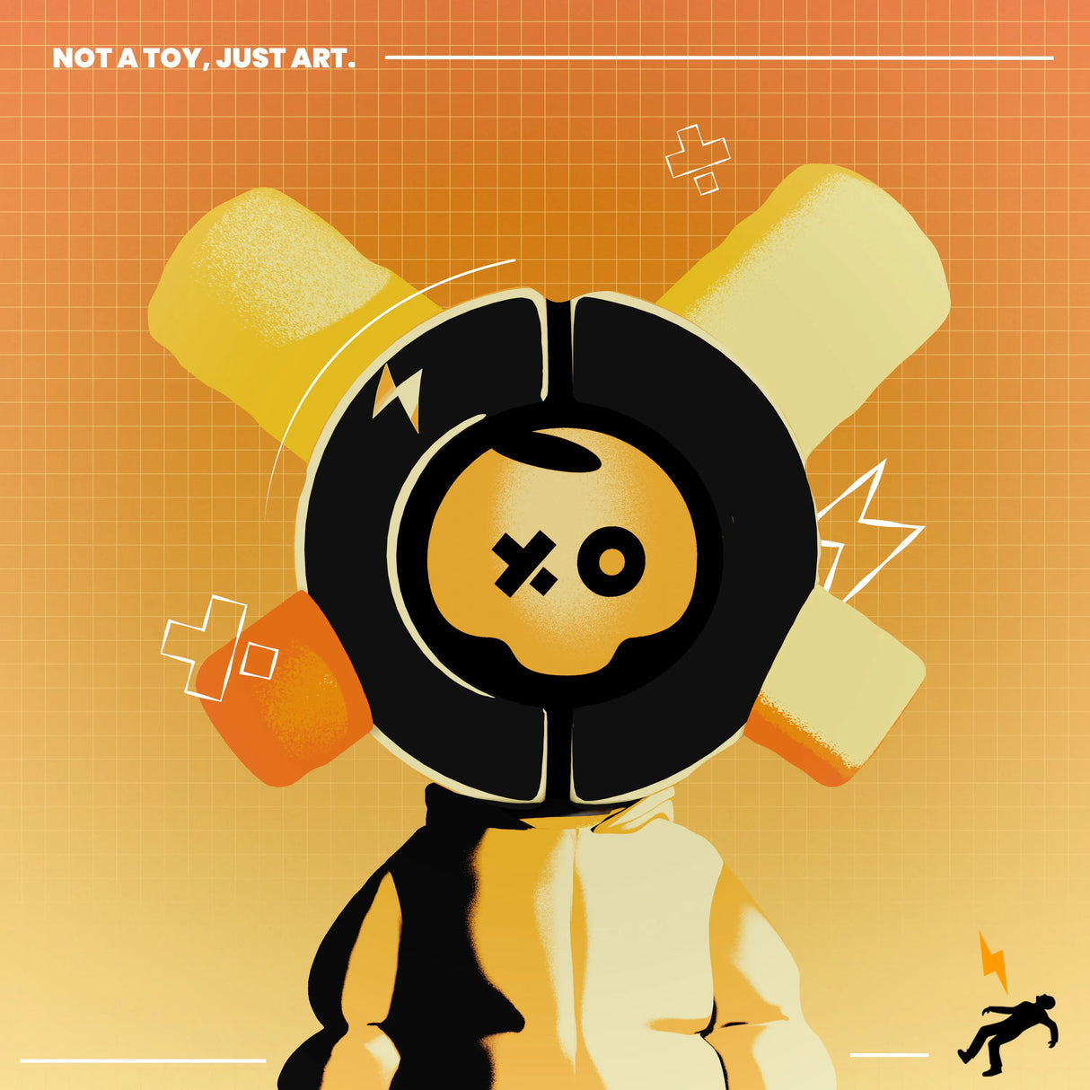 Black Skully - EQSO Initial Series Art Toy by PopTerror