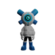 Deep Blue - EQSO Initial Series Art Toy by PopTerror
