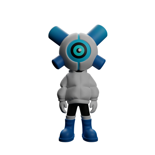 Deep Blue - EQSO Initial Series Art Toy by PopTerror