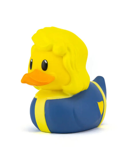 Fallout Vault Girl TUBBZ duck in blue and yellow vault suit