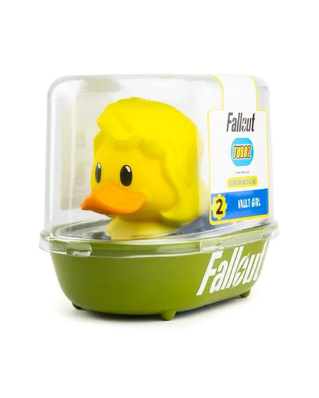 Vault Girl TUBBZ duck in Fallout-branded display tub