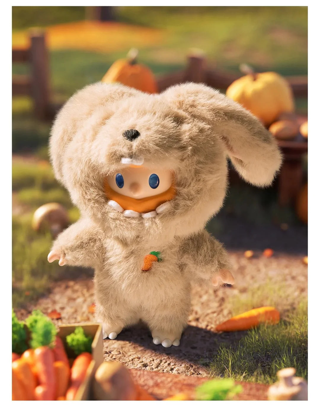 Farmer Bob Lop Monster Bob bunny plush with carrot detail.