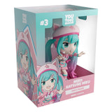 Hatsune Miku Youtooz vinyl figure in retail packaging with window display