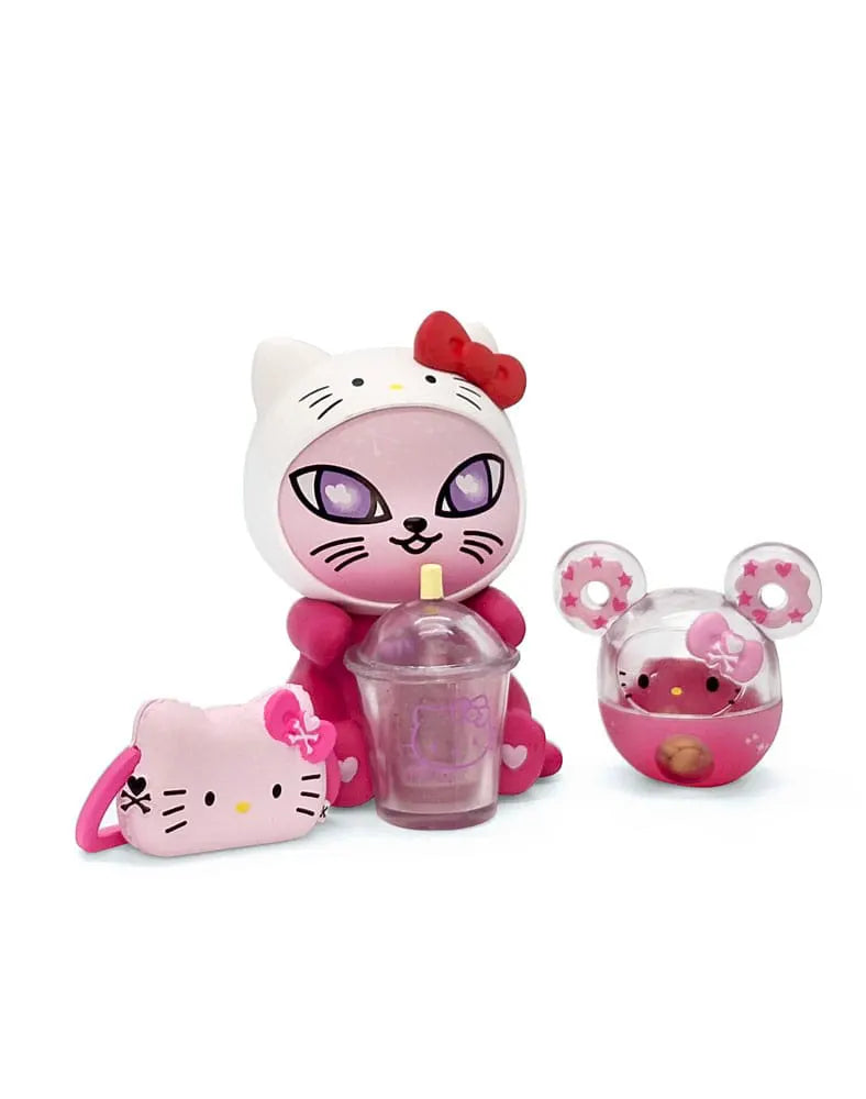Kuromi x Orbit Kitty figure with star guitar and purple planet accessory.