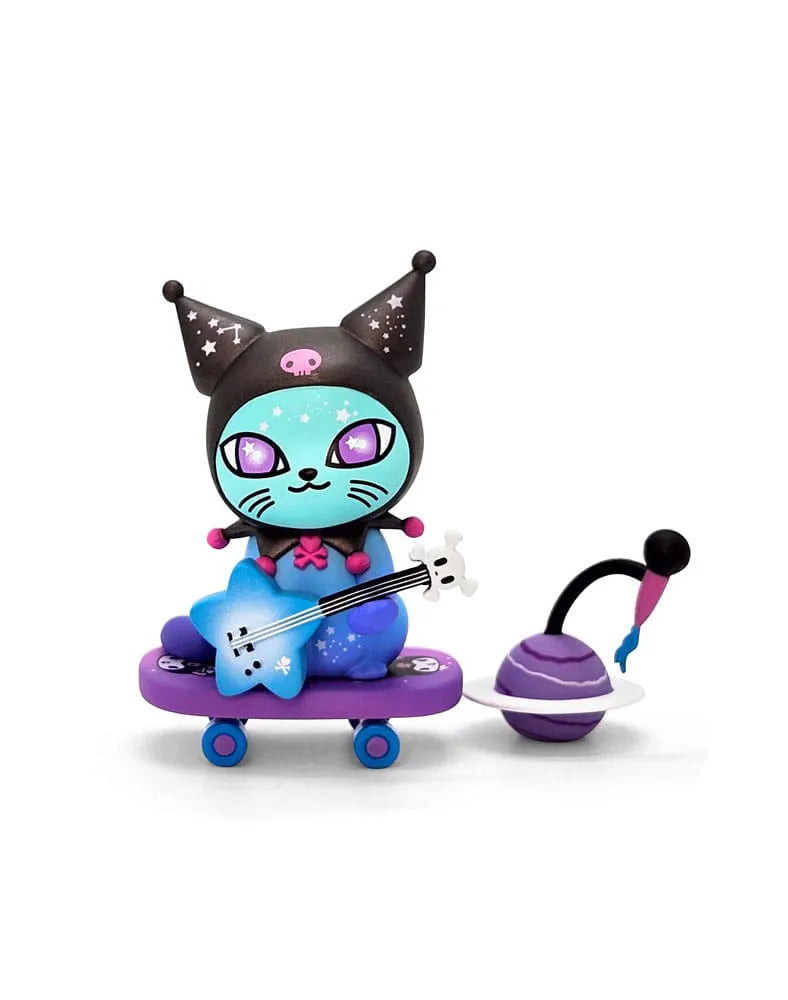 LittleTwinStars x Dancing Starlight kitty figure with pink boombox and mini star.
