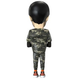 Back view of Game Designer (Boss Edition) collectible figure showing full camouflage attire.