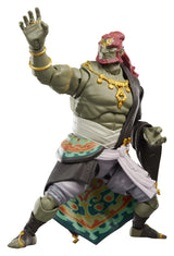 Ganondorf action figure posed with raised hand and interchangeable accessory.