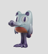 Light blue and purple Gaz gharial art toy figure