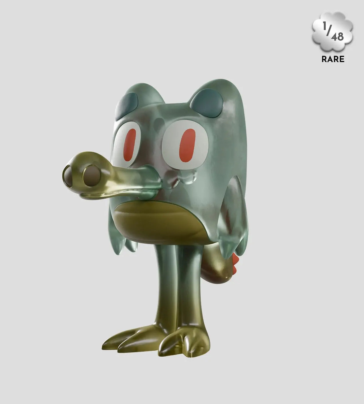 Rare translucent Gaz gharial figure with 1 in 48 rarity