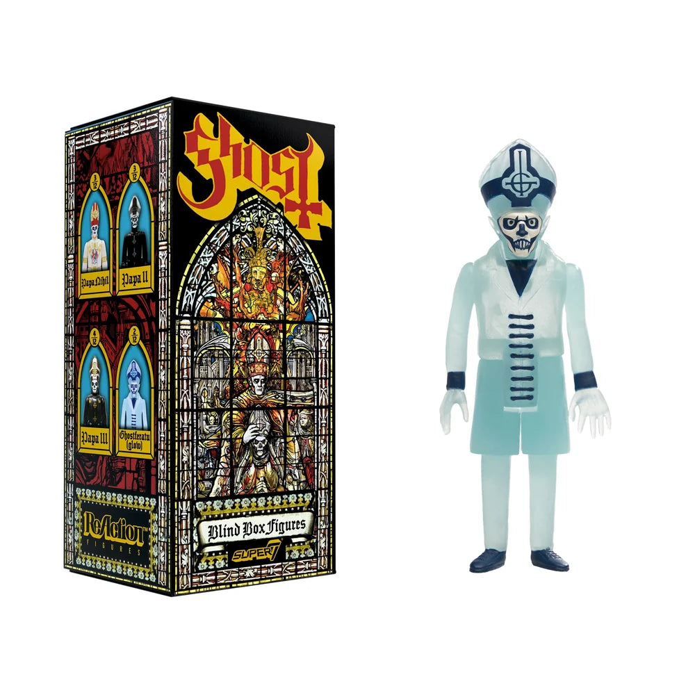 Ghost ReAction Blind Box packaging with Glow-in-the-Dark Ghostferatu figure