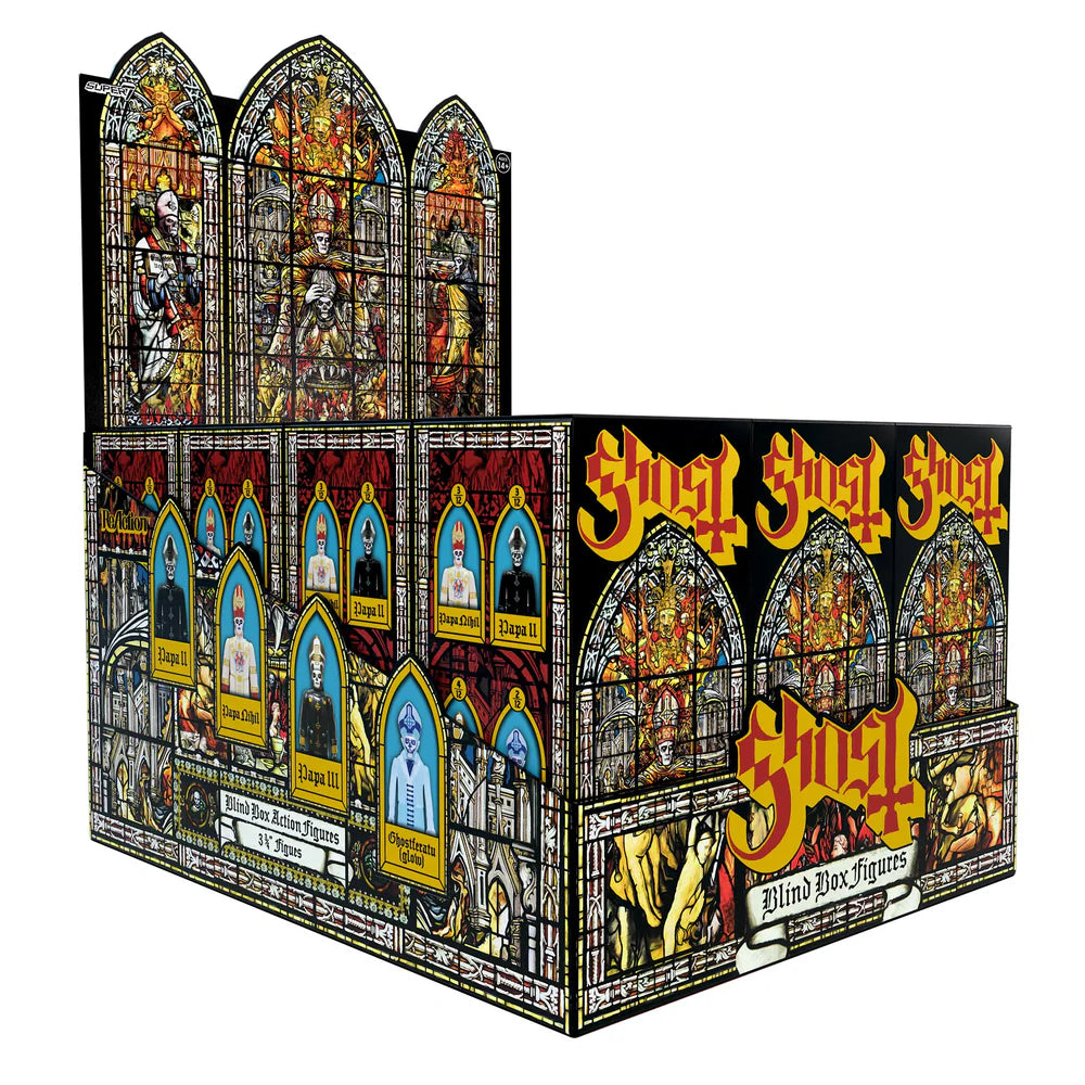 Ghost ReAction Blind Box stained glass artwork packaging design
