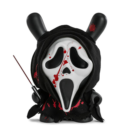 Ghost Face Dunny glow-in-the-dark vinyl art figure bloody edition front view