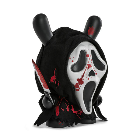 Ghost Face Dunny vinyl figure angled view showing bloody knife accessory
