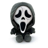 Ghost Face Scream plush figure sitting front view with iconic white mask and black robe