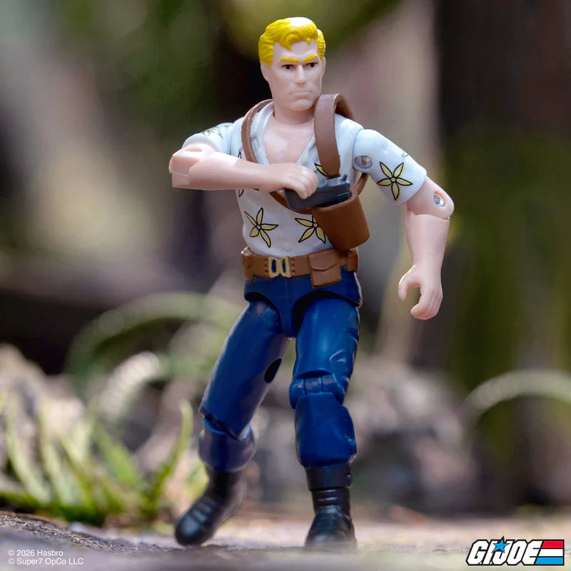 Chuckles (Movie) G.I. Joe ReAction+ Figure side angle.