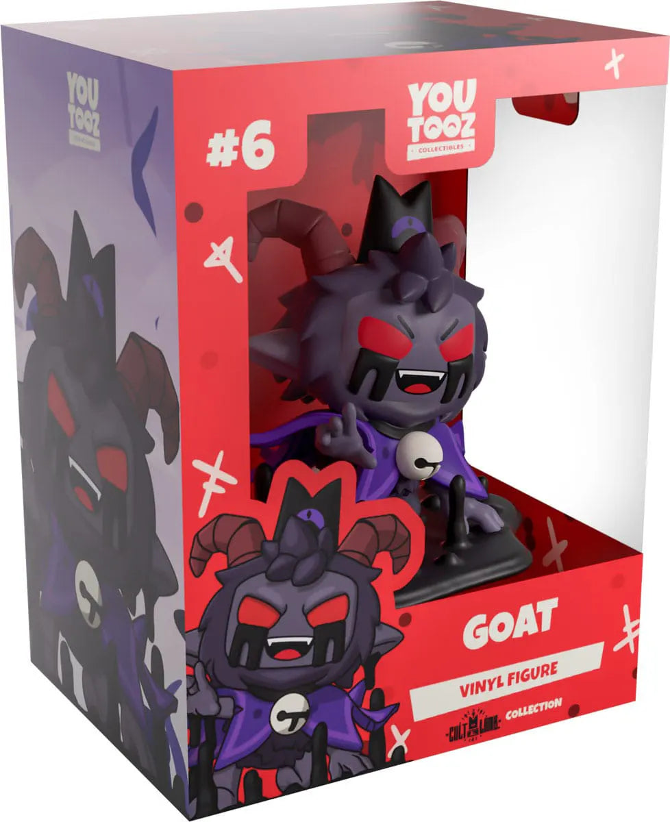 Goat Cult of the Lamb Youtooz vinyl figure in collector packaging