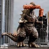 Godzilla Minus One ReAction Train Biter figure in city diorama