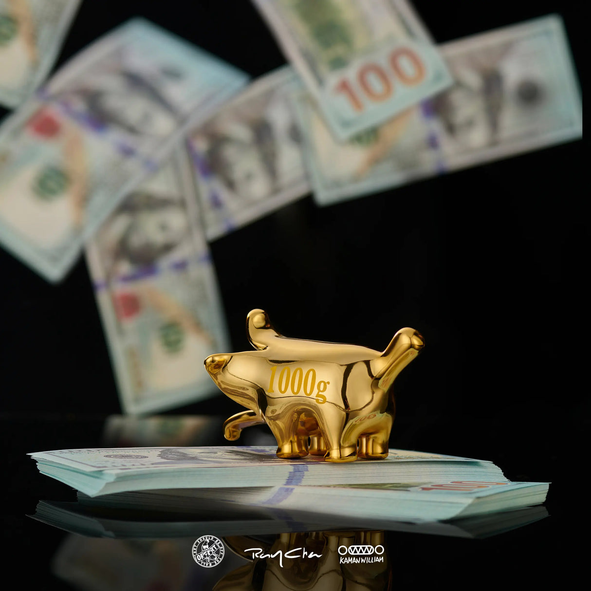 Gold Fortune Mini Money Bananaers Dog