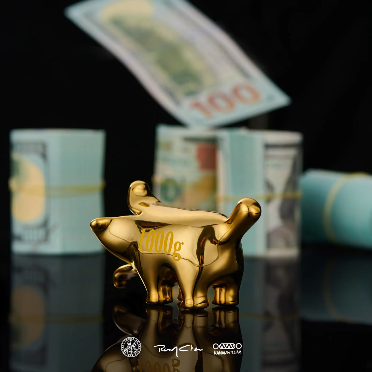 Gold Fortune Mini Money Bananaers Dog