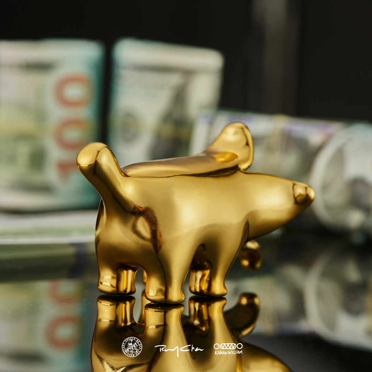 Gold Fortune Mini Money Bananaers Dog