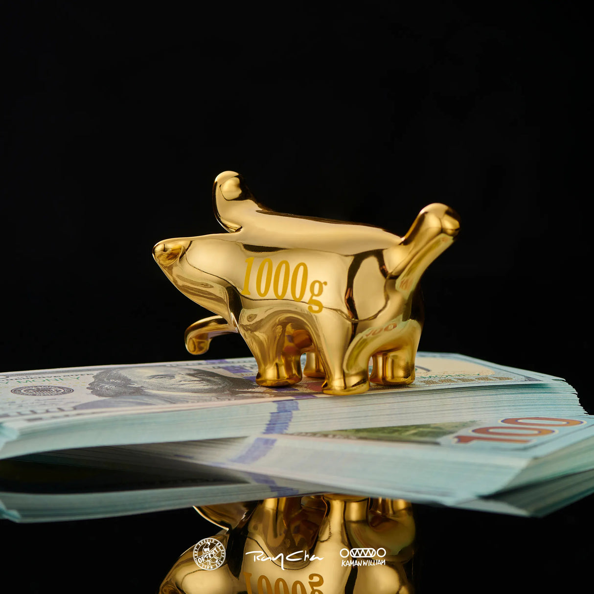 Gold Fortune Mini Money Bananaers Dog