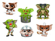 Full lineup of Gremlins Blind Box Mini Figures Wave 2 including Gizmo, Greta Gremlin, and Rambo Gizmo.
