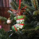 Gremlins Mohawk in Stocking Hanging Ornament displayed on a Christmas tree