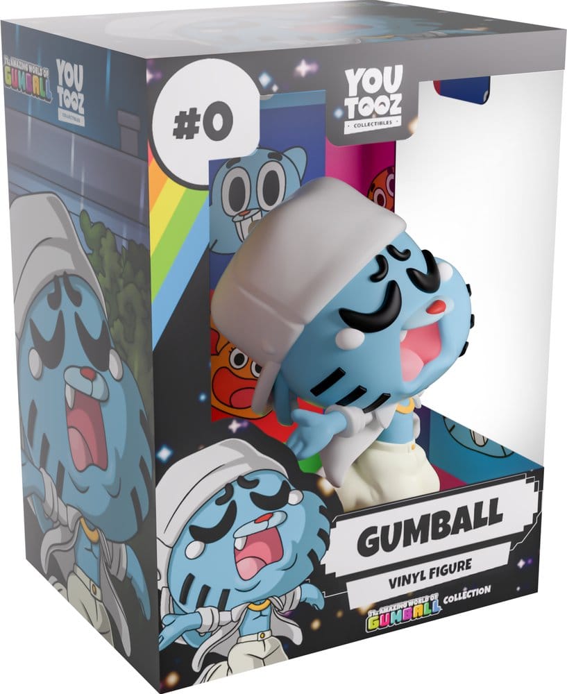Gumball Youtooz vinyl figure in retail packaging with rainbow sleeve design