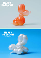 Purple pastel balloon dog figure with gradient details from the Happy Balloon Dog Series 2 collection