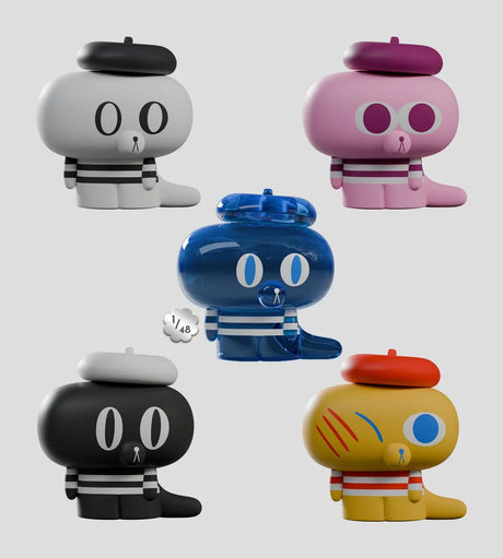 Hard Stare Pierre Blind Box resin figures including rare blue secret design