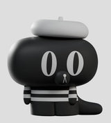 Black Hard Stare Pierre designer figure with white beret