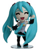 Hatsune Miku Youtooz vinyl figure front view with turquoise twin-tails and smiling chibi design