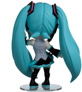 Hatsune Miku Youtooz vinyl figure rear view showing outfit details and hair flow