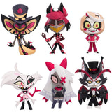 Hazbin Hotel Blind Box Series vinyl figures lineup including Alastor, Charlie, Vaggie, Angel Dust and Husk