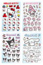 Sanrio Hello Kitty & Friends Basic Sticker Pack featuring 8 sticker sheets with Hello Kitty, My Melody, Kuromi, Cinnamoroll and classic Sanrio character stickers