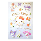 Hello Kitty pastel floral sticker sheet from the Sanrio Hello Kitty Friends Pastel Vivid Sticker Pack