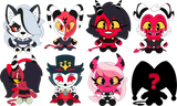 Helluva Boss Plush Blind Box character lineup with mystery plush