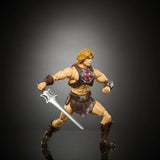 He-Man Masters of the Universe figure posed for combat against the forces of Skeletor