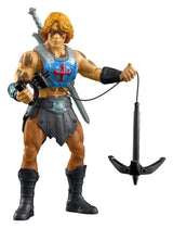 He-Man (Warpaint) Masters of the Universe 2026 Movie action figure with grappling hook weapon.