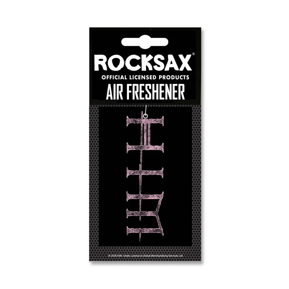 HIM logo air freshener Rocksax gothic band design