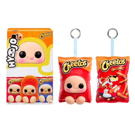 Hyojo x Cheetos Series Blind Box with red Cheetos Crunchy plush keychain and collectible packaging.