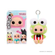 Hyojo x Hello Kitty and Friends Blind Box featuring Keroppi-inspired plush figure with green frog costume and collectible packaging.