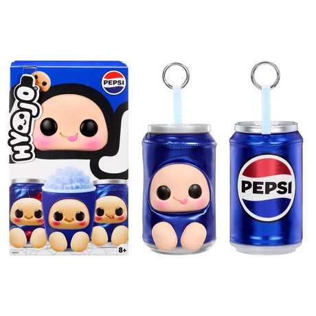 Hyojo x Pepsi Blind Box plush keychain collection with packaging